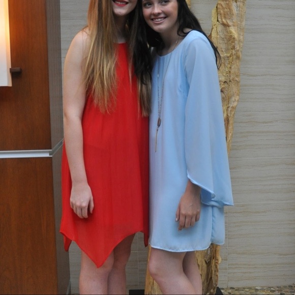 Sparkly Halter Red Homecoming Dress - Picture 1 of 4